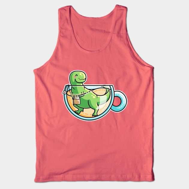 Tea-Rex Tank Top by freeves